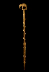 Bastone del Linguista con Finale a Elefante, Ghana, c.1890